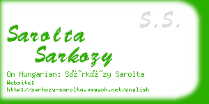 sarolta sarkozy business card